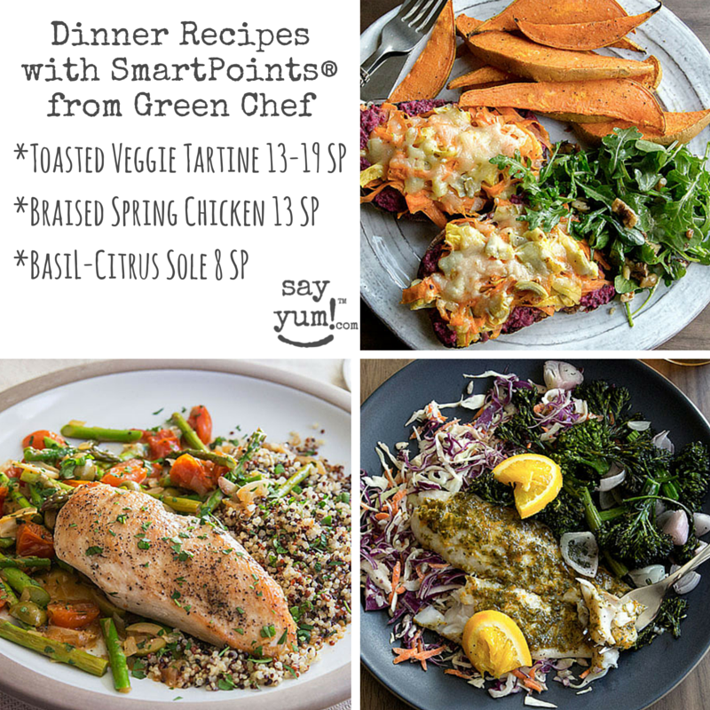weight watchers smartpoints dinner recipes from green chef