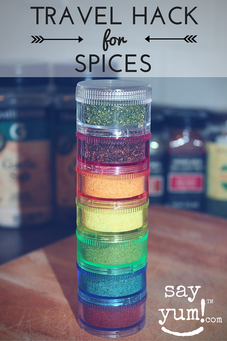 Spice Organizer Travel Spice Rack Camping Hack Say Yum Say Yum™