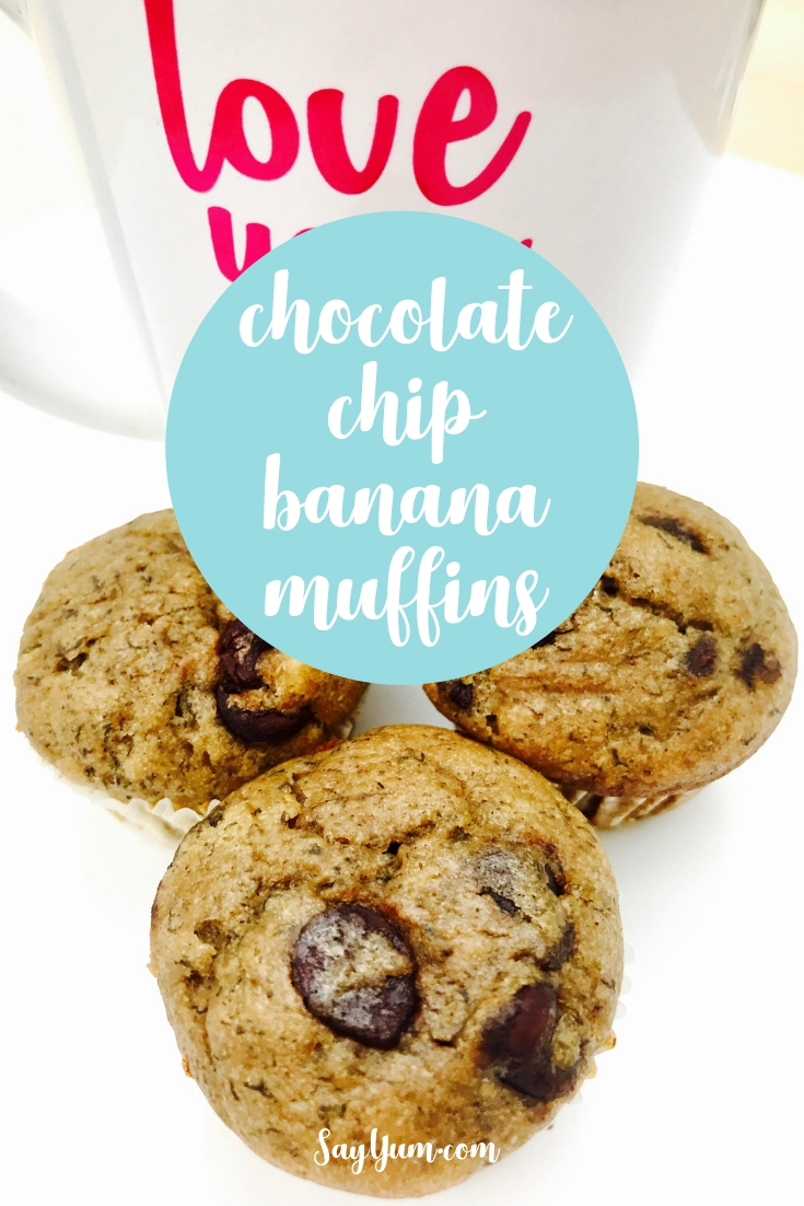 chocolate chip banana muffin recipe healthy low sugar recipe healthy sugar